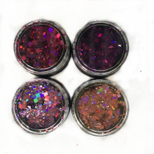 Palette de paillettes cosmétiques colorées 2019